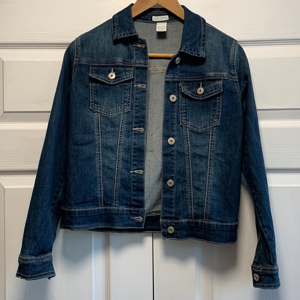 FALLS CREEK | NWOT girl’s denim jacket XL